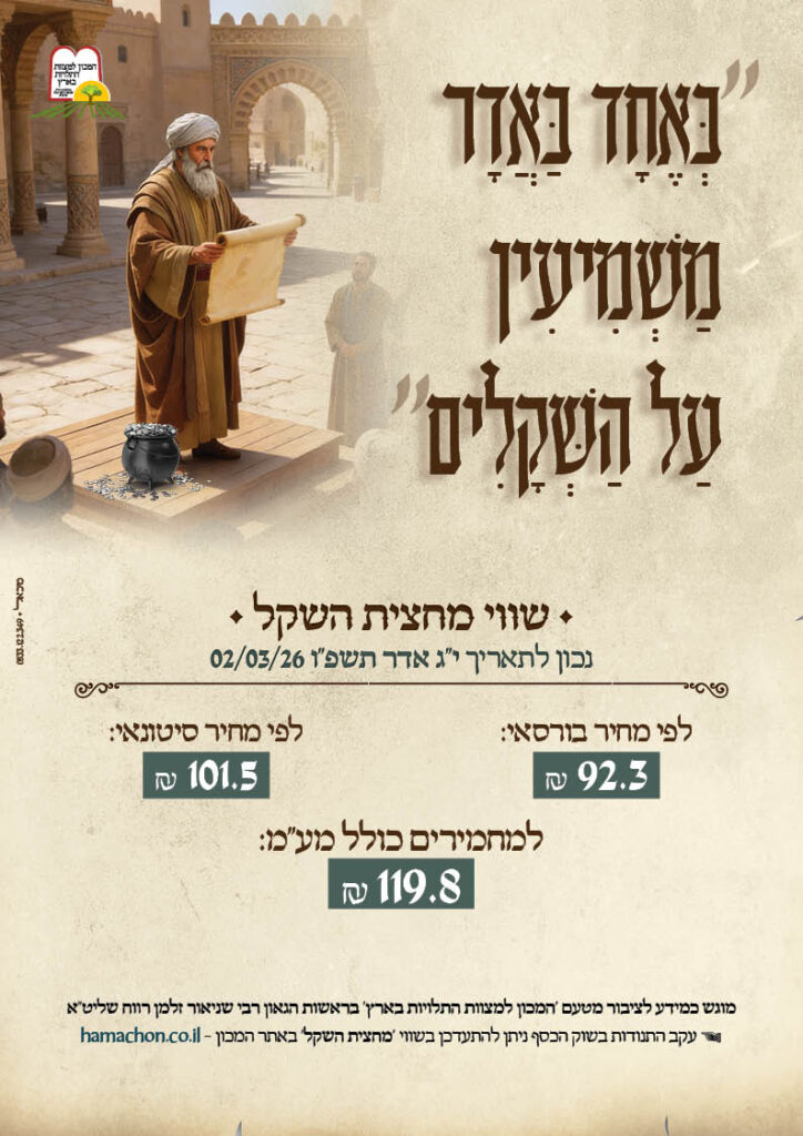 מחצית השקל - מידע יומי 2.3.26